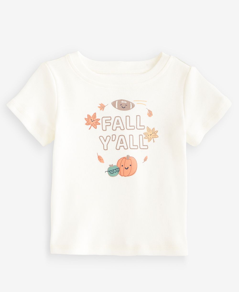 First Impressions Baby Boys' 3M-24M Mix & Match Short-Sleeve Fall Y'all T-Shirt, Macy's Exclusive