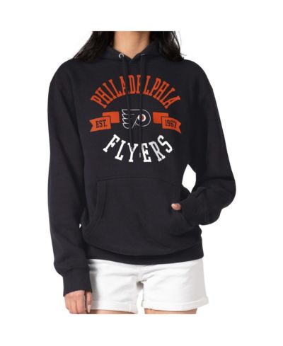 G-III 4Her by Carl Banks Women's Black Philadelphia Flyers City Graphic Fleece Pullover Hoodie