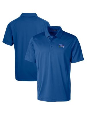 Мужская рубашка-поло Cutter & Buck Royal Seattle Seahawks Textured Stretch