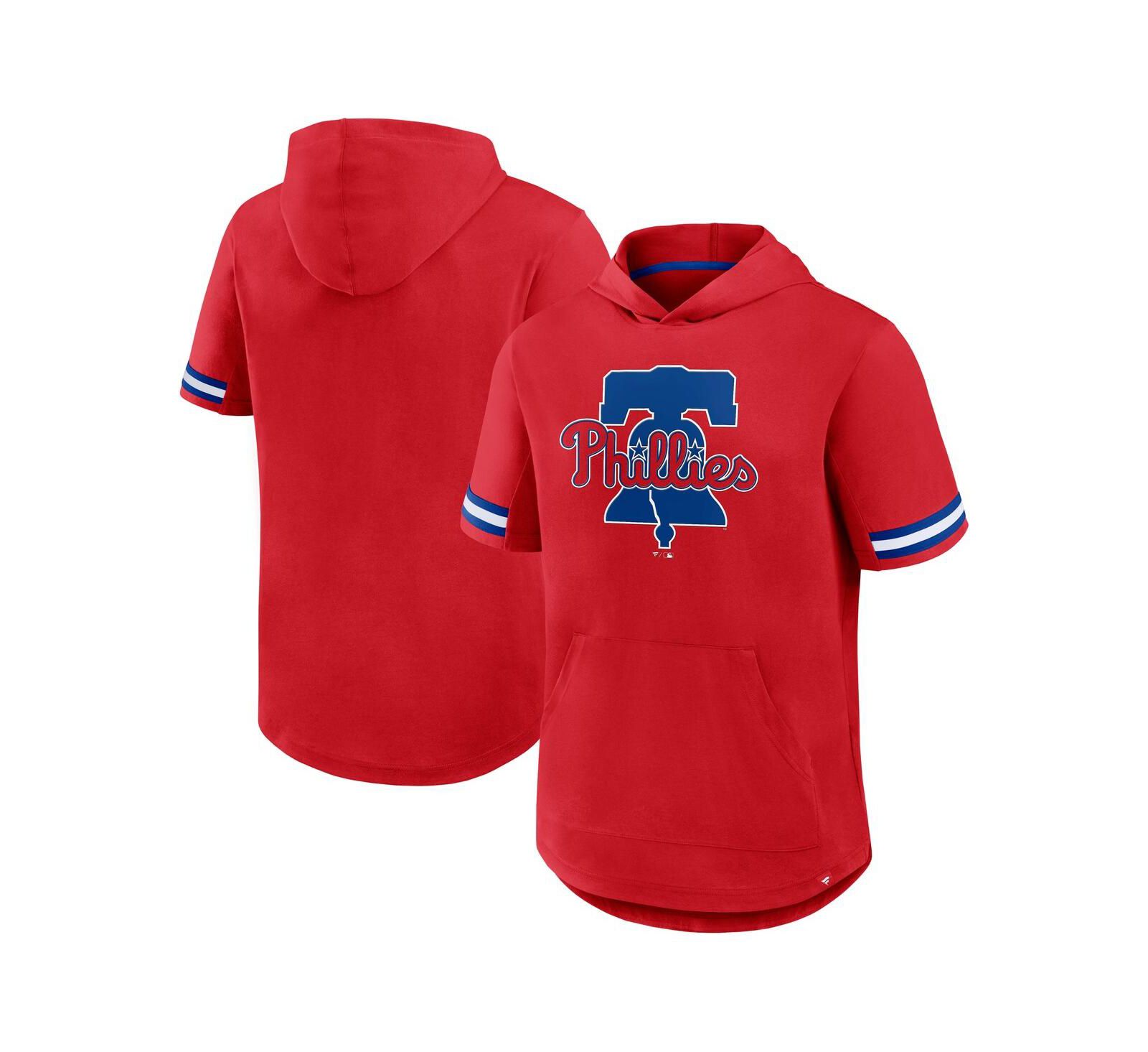 Fanatics Men's Red Philadelphia Phillies Optimal Play Hooded T-Shirt