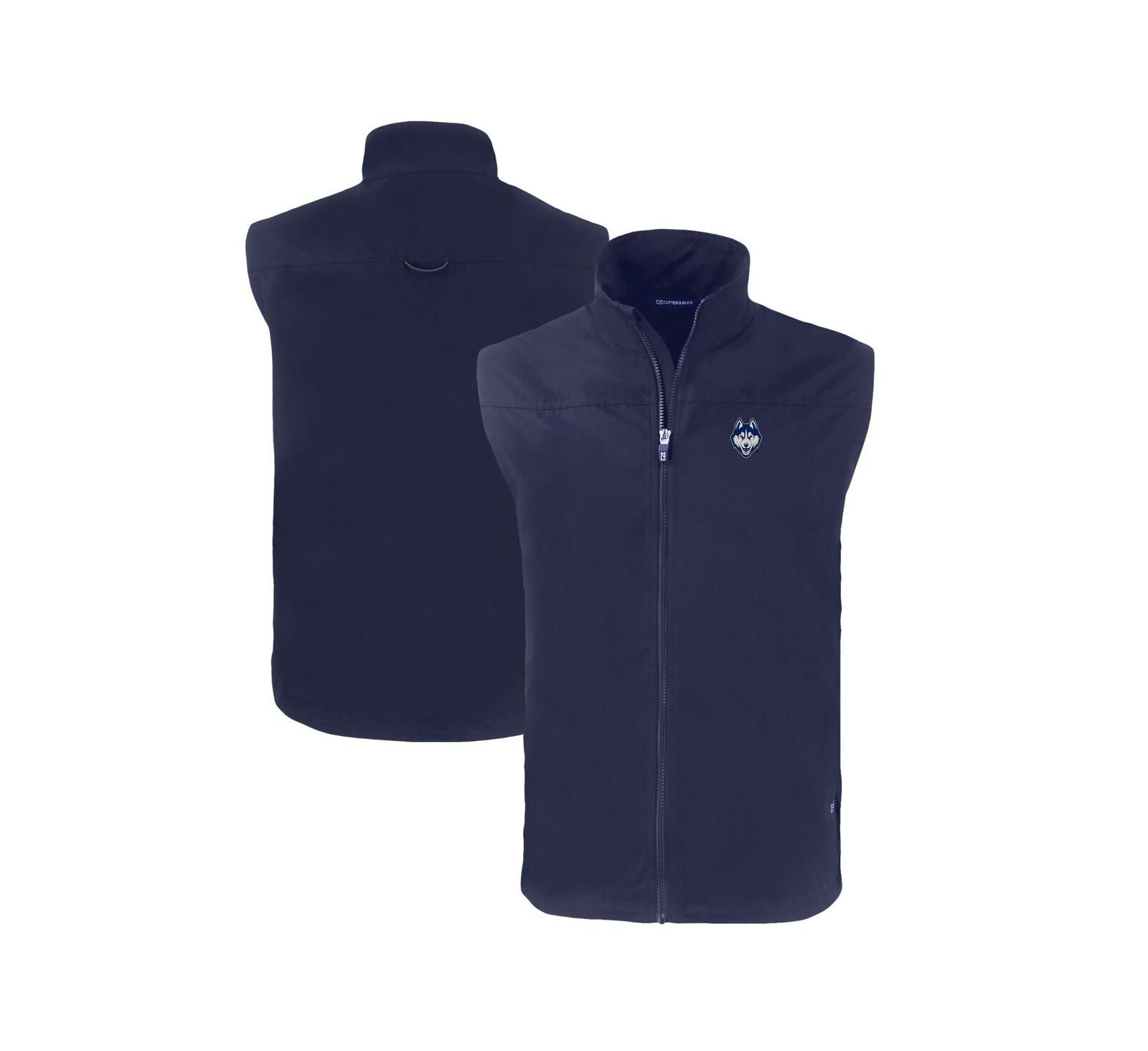 Мужская жилетка Cutter & Buck Navy UConn Huskies Charter Eco Full-Zip