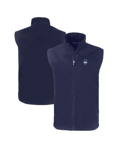 Мужская жилетка Cutter & Buck Navy UConn Huskies Charter Eco Full-Zip