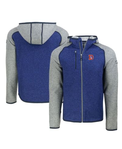 Мужское худи Cutter & Buck Denver Broncos с молнией