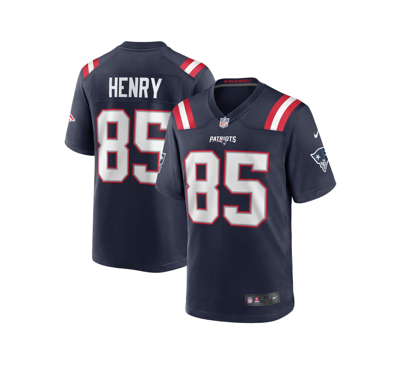 Nike Men's Hunter Henry Navy New England Patriots Team Game Jersey