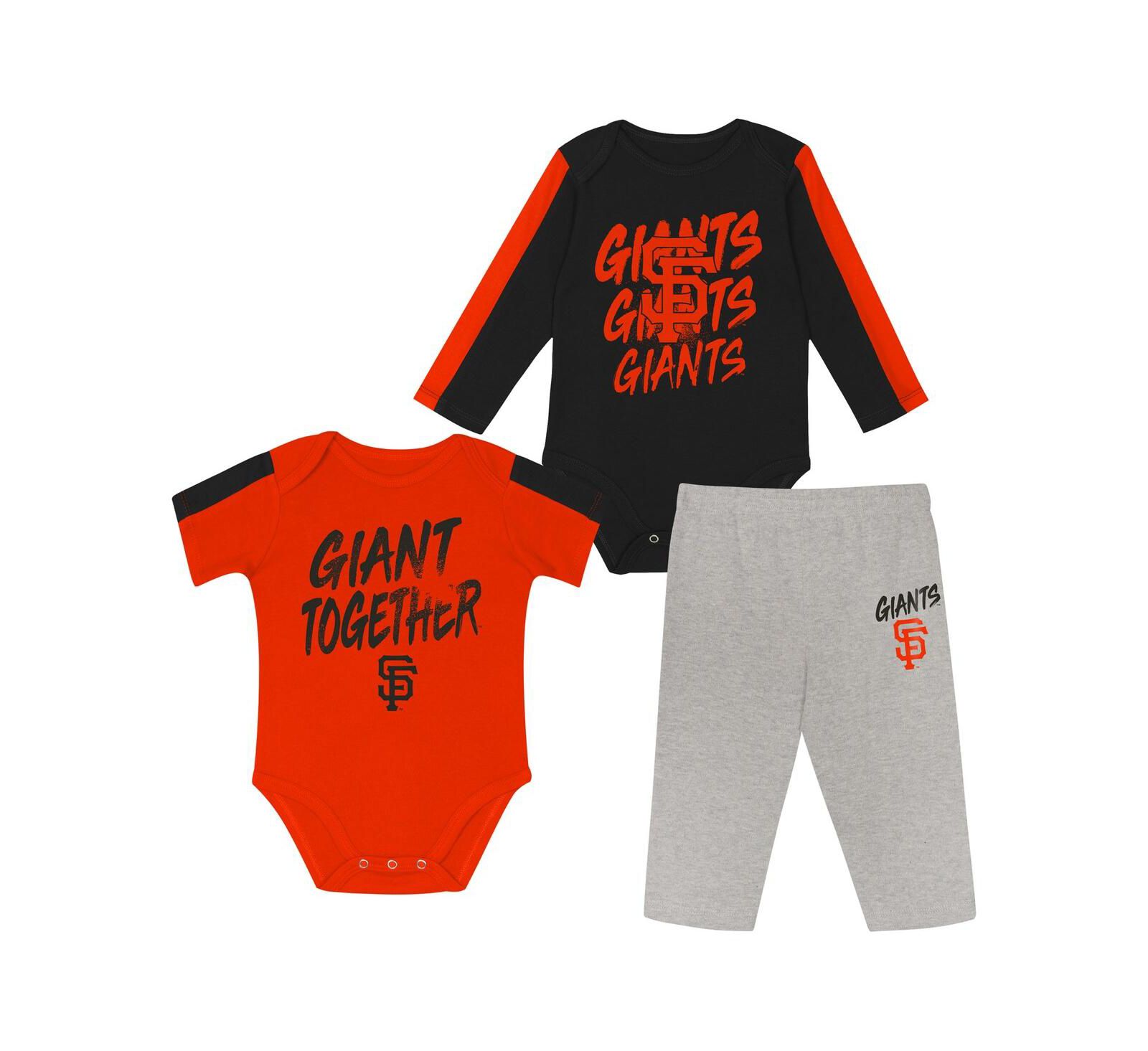 Комплект боди и брюк Outerstuff San Francisco Giants для мальчиков и девочек 3-Piece Set