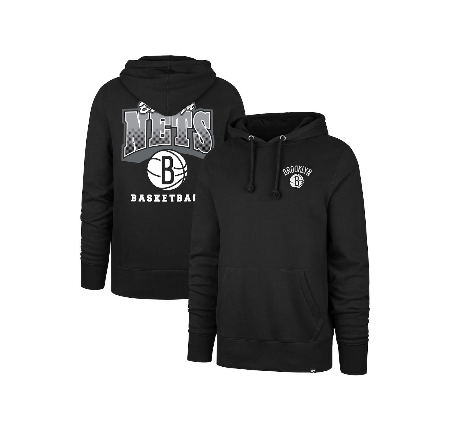 '47 Brand Мужской Black Brooklyn Nets 2025/26 City Edition Jab Step Headline Hoodie