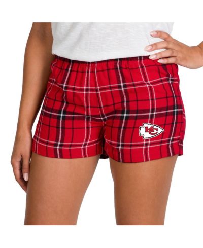 Concepts Sport Women's Red/Black Kansas City Chiefs Ultimate Flannel Shorts