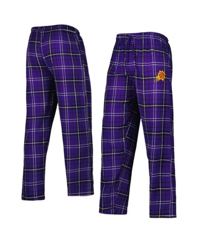 Concepts Sport Men's Purple/Black Phoenix Suns Ultimate Plaid Flannel Pants