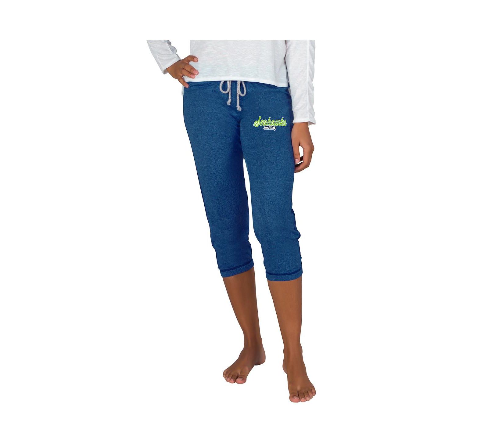 Concepts Sport Women's Navy Seattle Seahawks Quest Knit Capri Pants