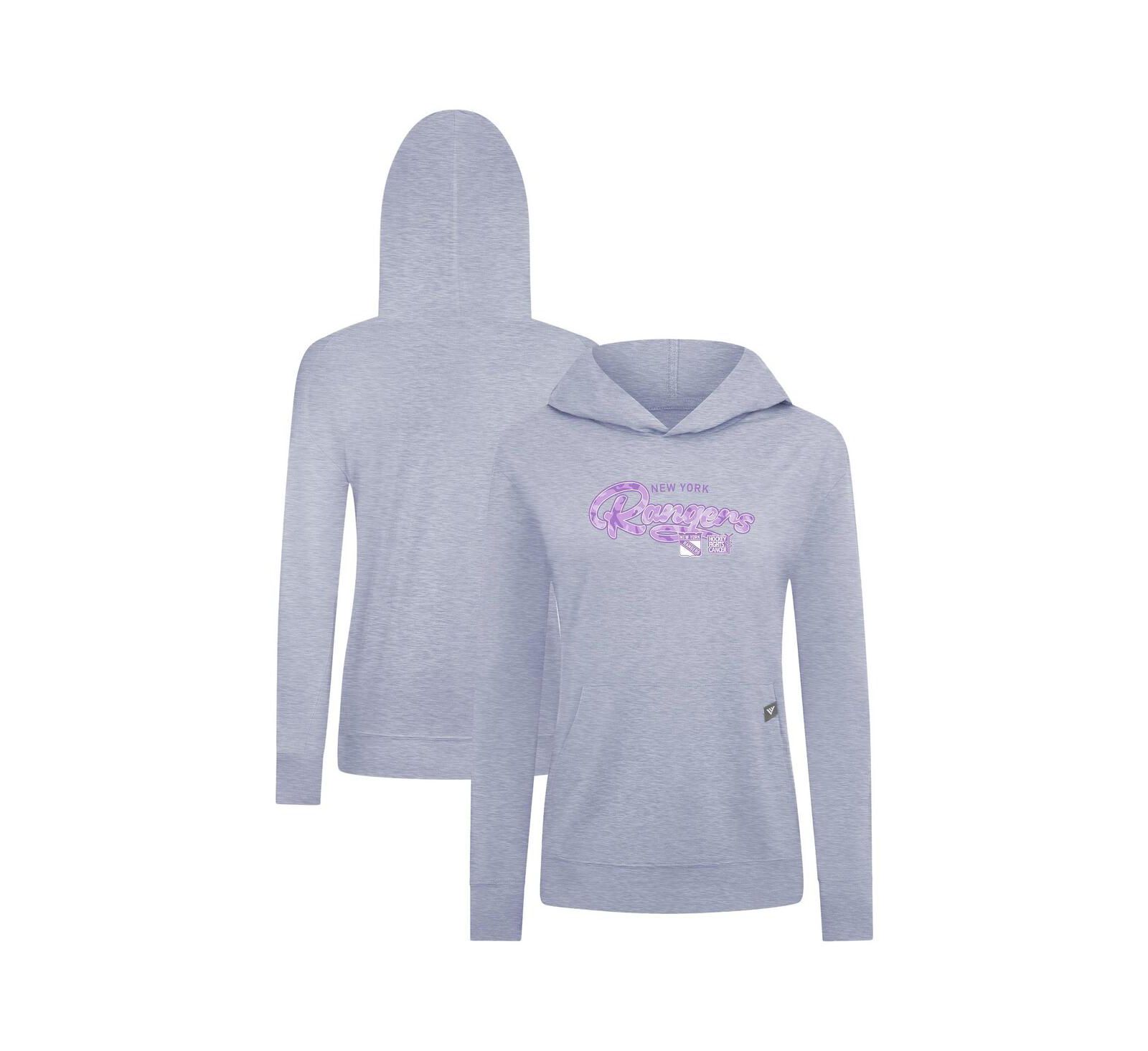 LevelWear Женский Heather Gray New York Rangers Pullover Hoodie
