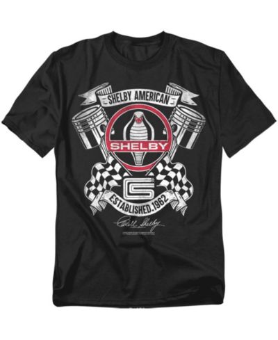 Mustang Men's Shelby Cobra Piston Chequered T-Shirt