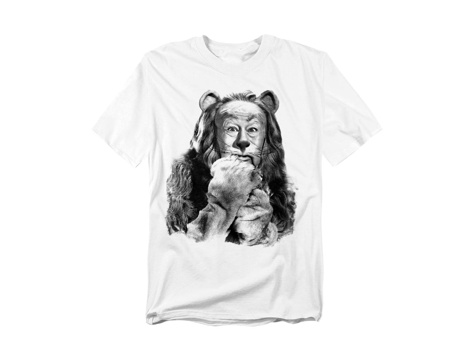 Wizard Of Oz Men's The Cowardly Lion Photograph T-Shirt