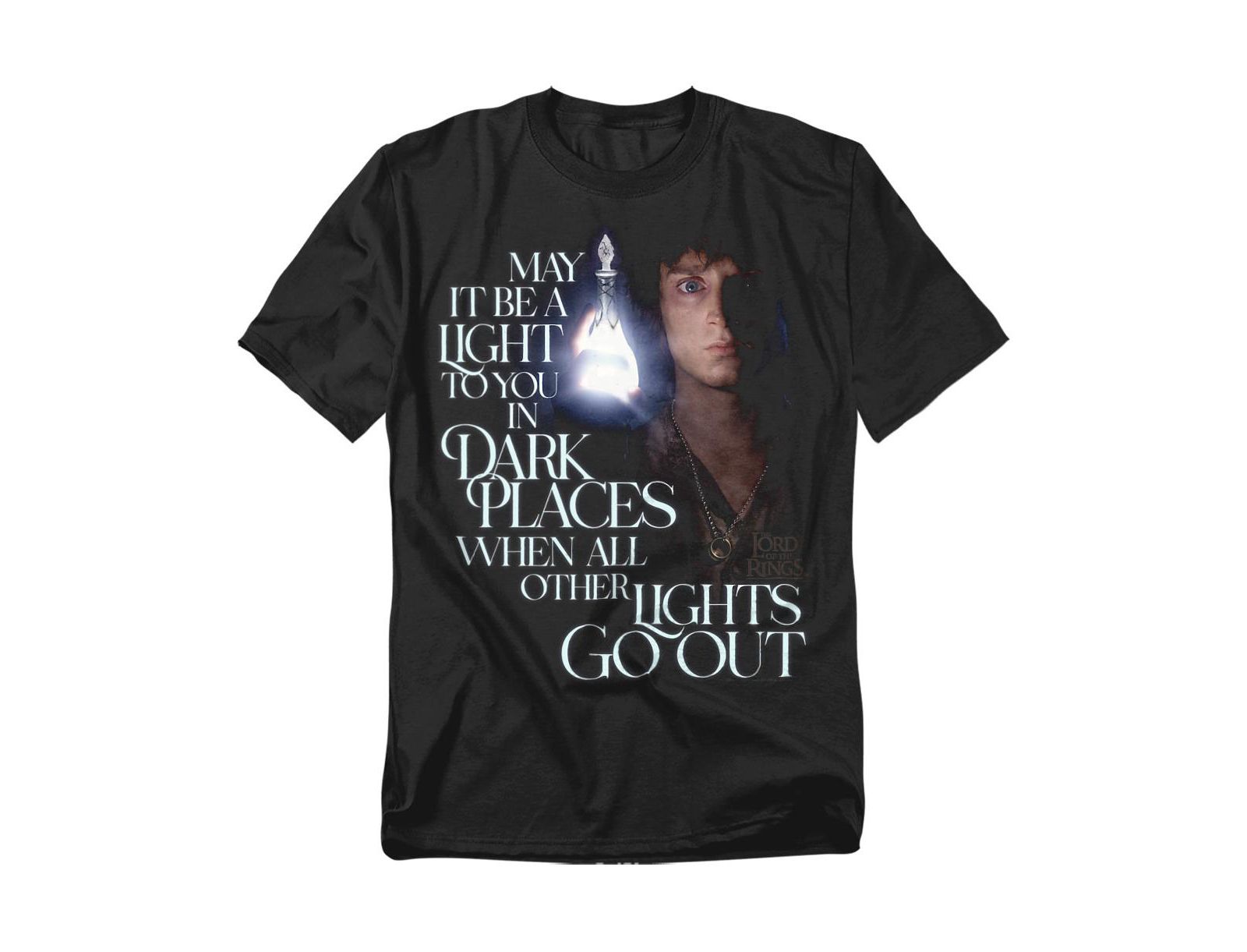Lord Of The Rings Мужская футболка Frodo Light In The Dark