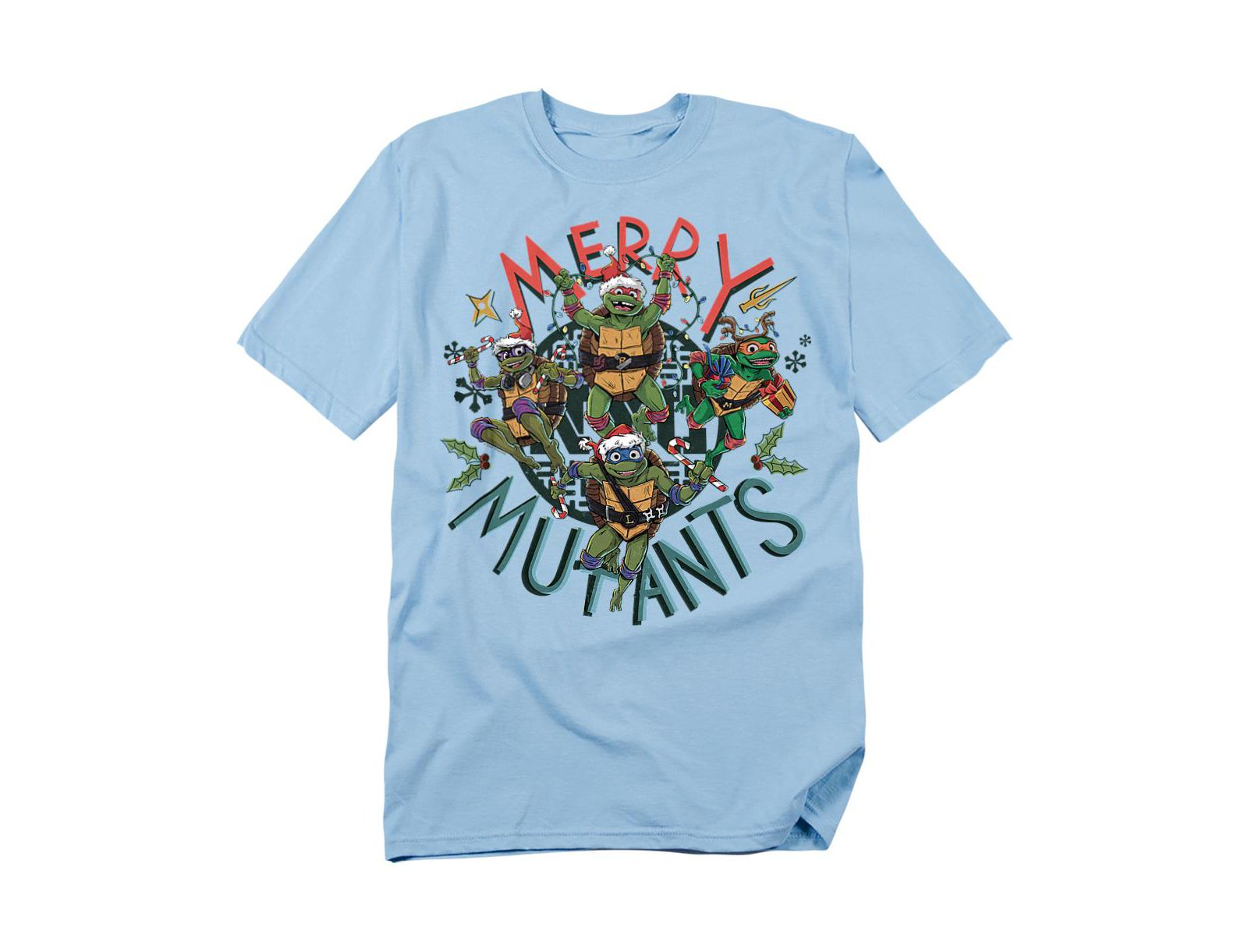 Teenage Mutant Ninja Turtles Men's Merry Mutants Christmas T-Shirt