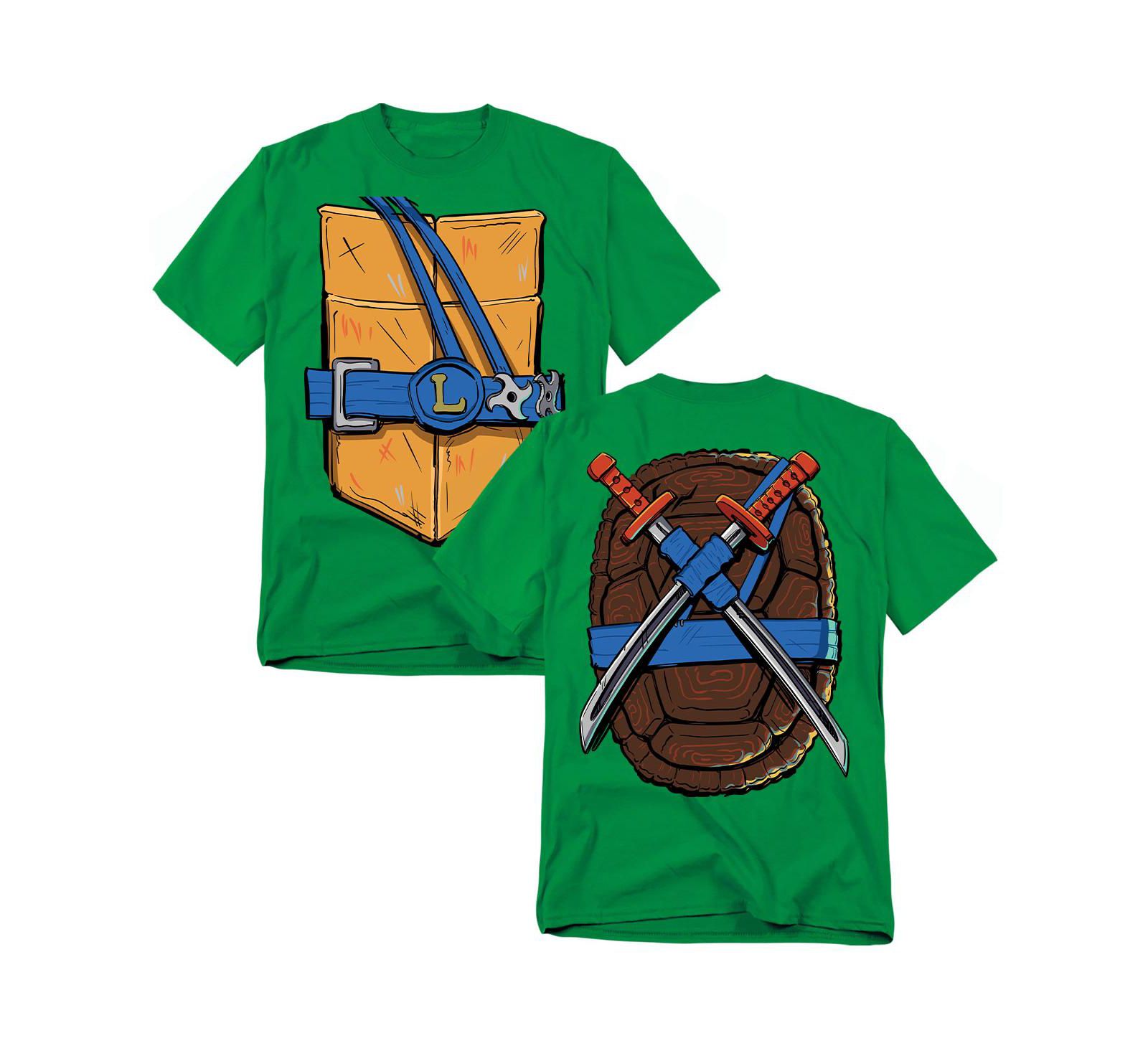 Teenage Mutant Ninja Turtles Big & Tall Mayhem Leonardo Shell Front T-Shirt