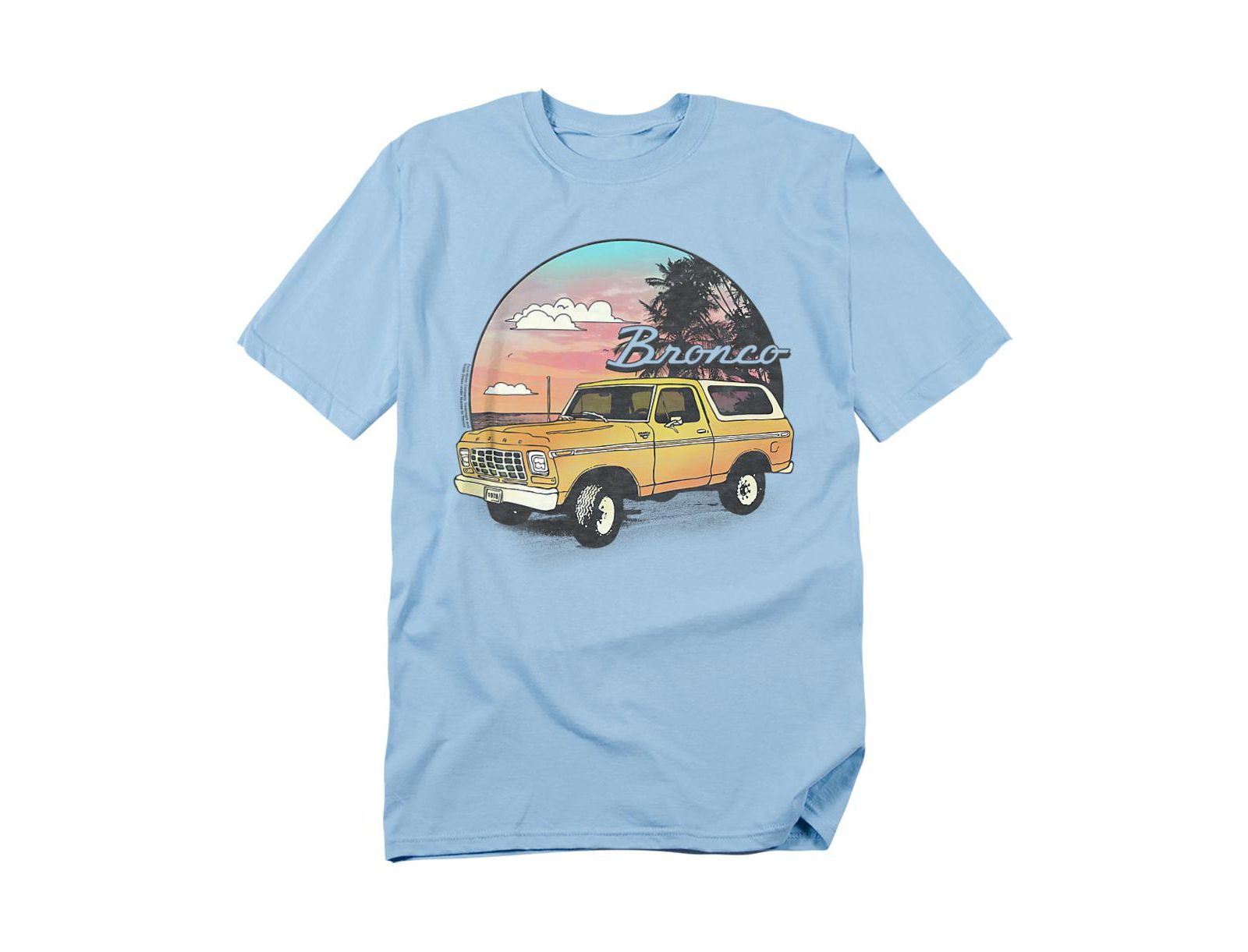Mustang Men's Ford Bronco At The Beach T-Shirt