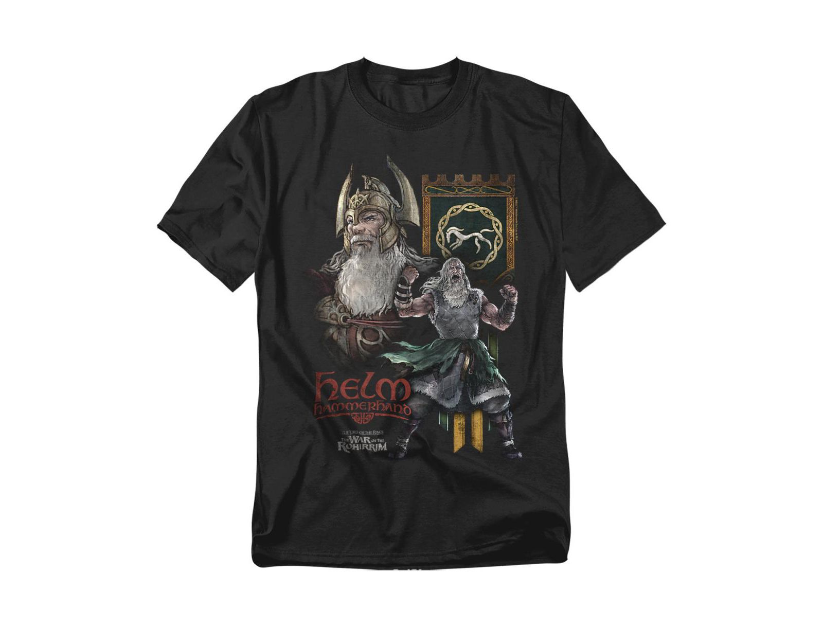 Lord Of The Rings Men's War Of The Rohirrim Helm Hammerhand Homage T-Shirt