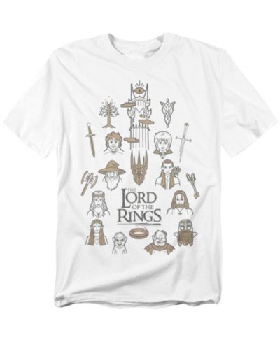 Мужская футболка Lord Of The Rings Doodle Icons