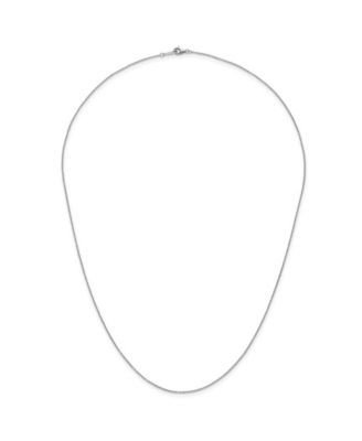 Curata Jewelry Solid 950 Platinum 1.1mm Cable Chain Necklace - 16-24 Inch