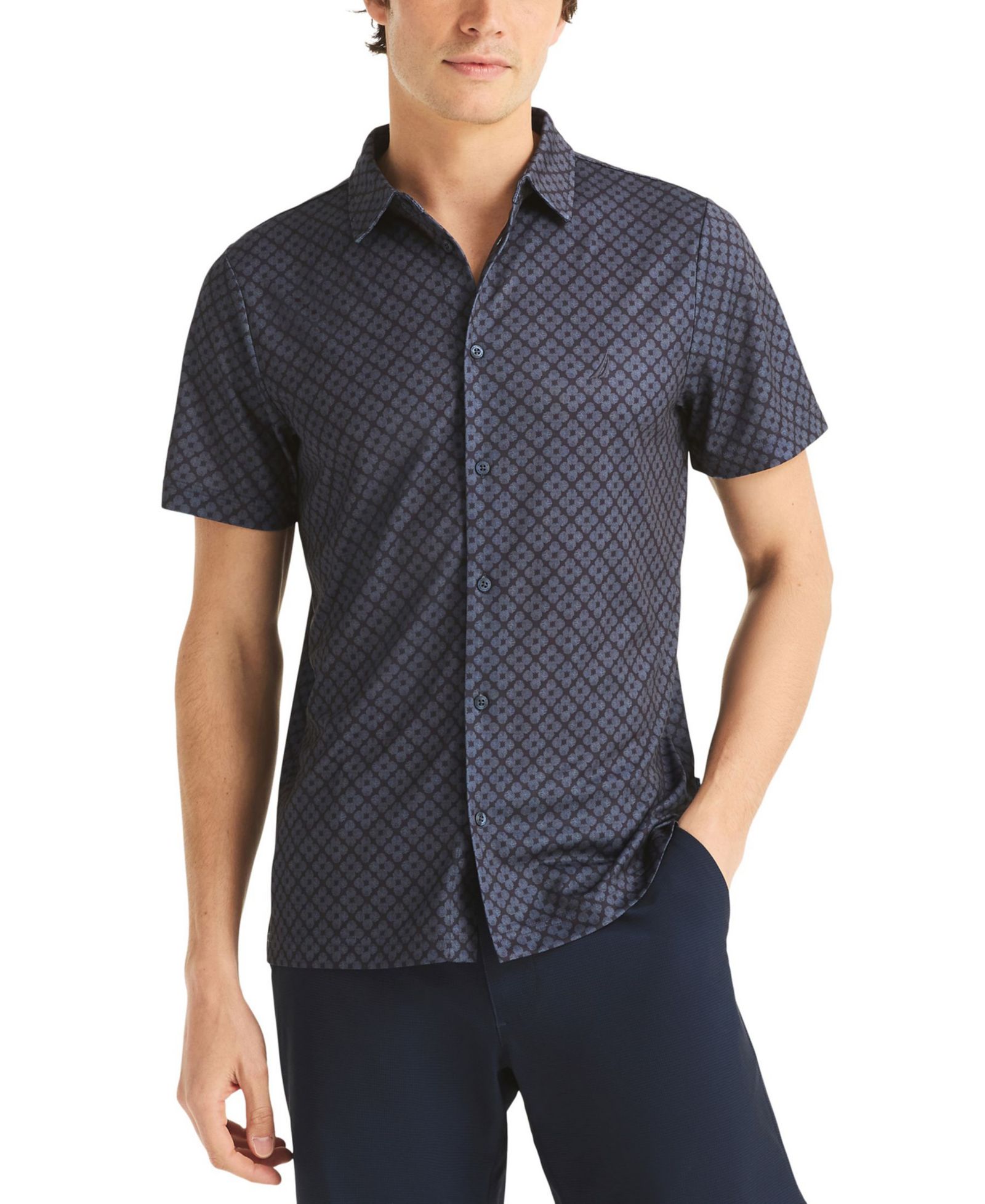 Рубашка Nautica Men's Short-Sleeve Geo Printed