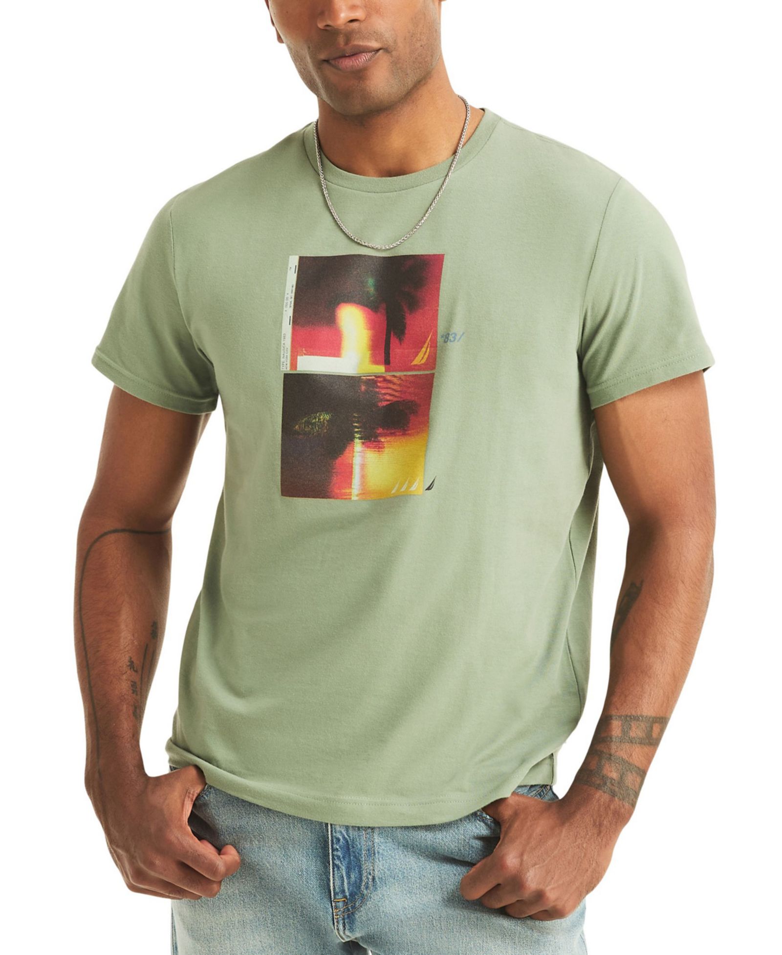 Nautica Men's Crewneck Graphic T-Shirt