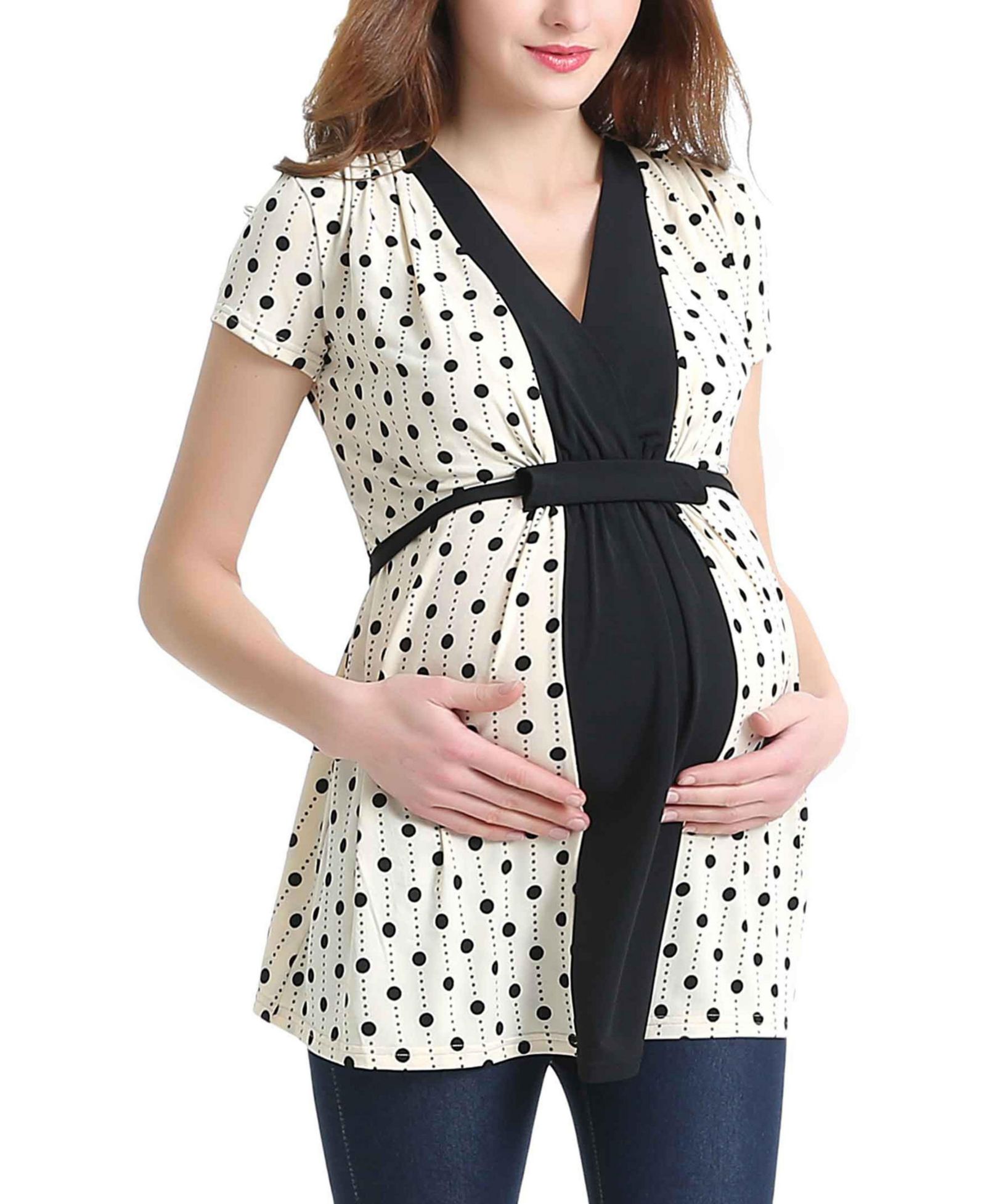 Верх kimi + kai Maternity Polka Dot Print
