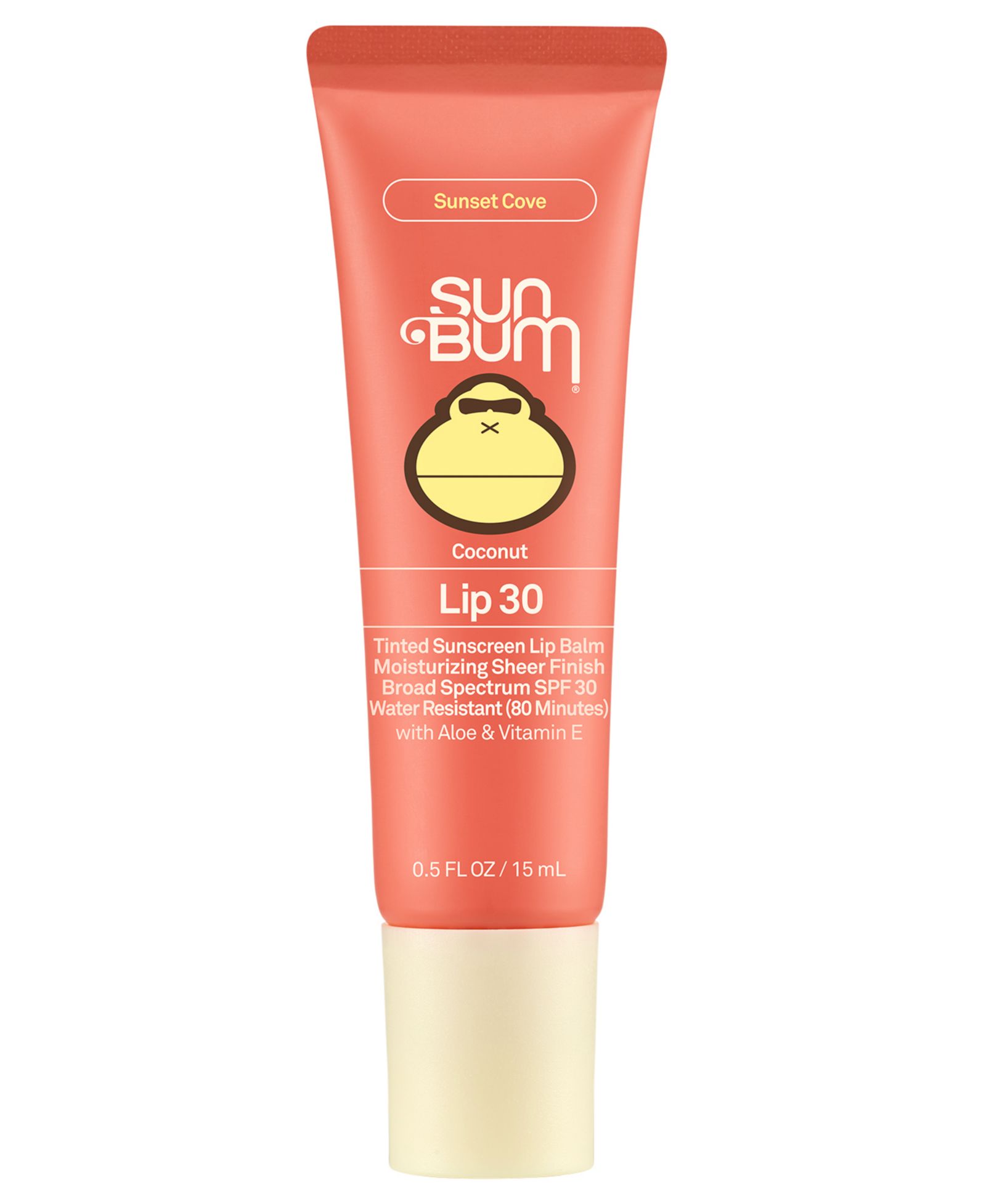 Sun Bum Original SPF 30 оттеночный солнцезащитный бальзам для губ, 0.5 oz.