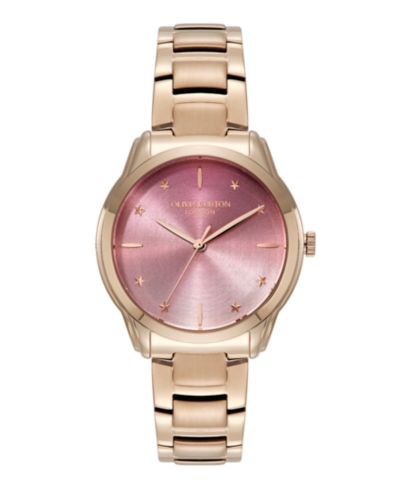 Женские наручные часы Olivia Burton Colourwave Rose Gold Tone Stainless Steel, 36mm