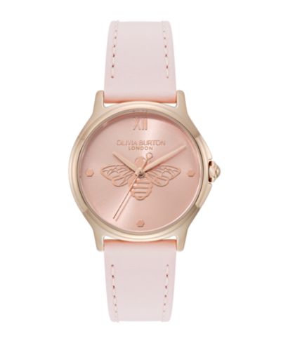 Женские часы Olivia Burton OB Classic Bee Primrose с кожаным ремешком, 29.8mm