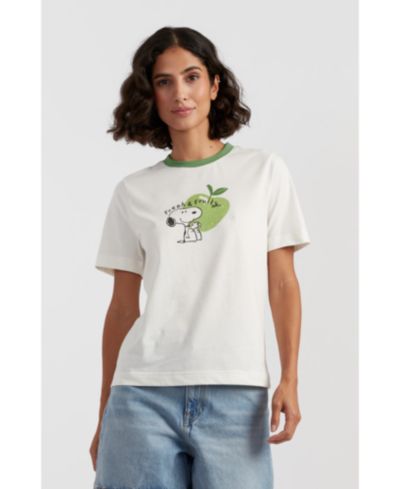 Chinti & Parker Women's Chinti and Parker Snoopy Apple T-Shirt