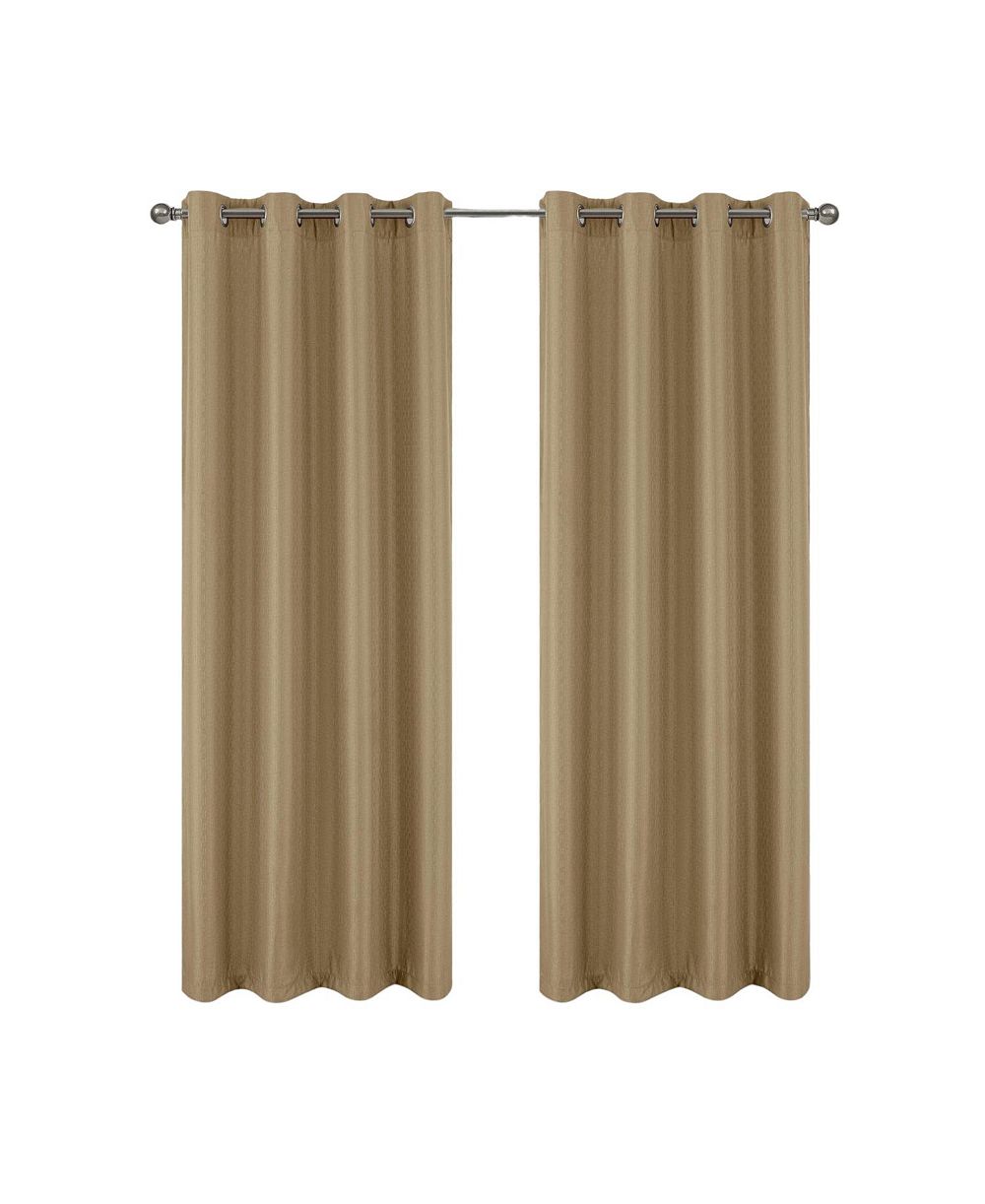RT Designers Collection 100% Polyester 140 GSM Sedona Jacquard Grommet Curtain Panel 54" x 90"