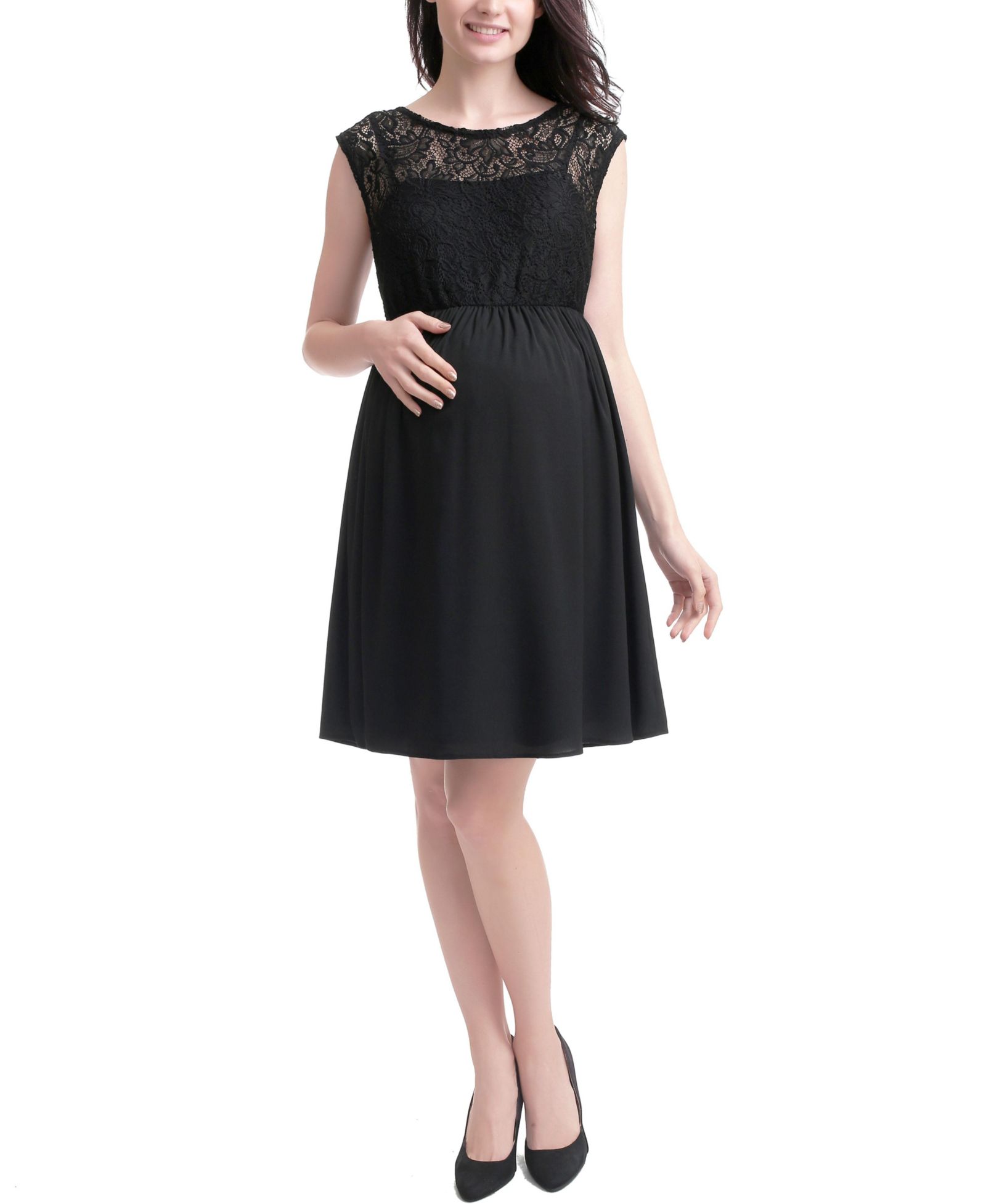 Платье kimi + kai Maternity Adell Lace Trim Skater