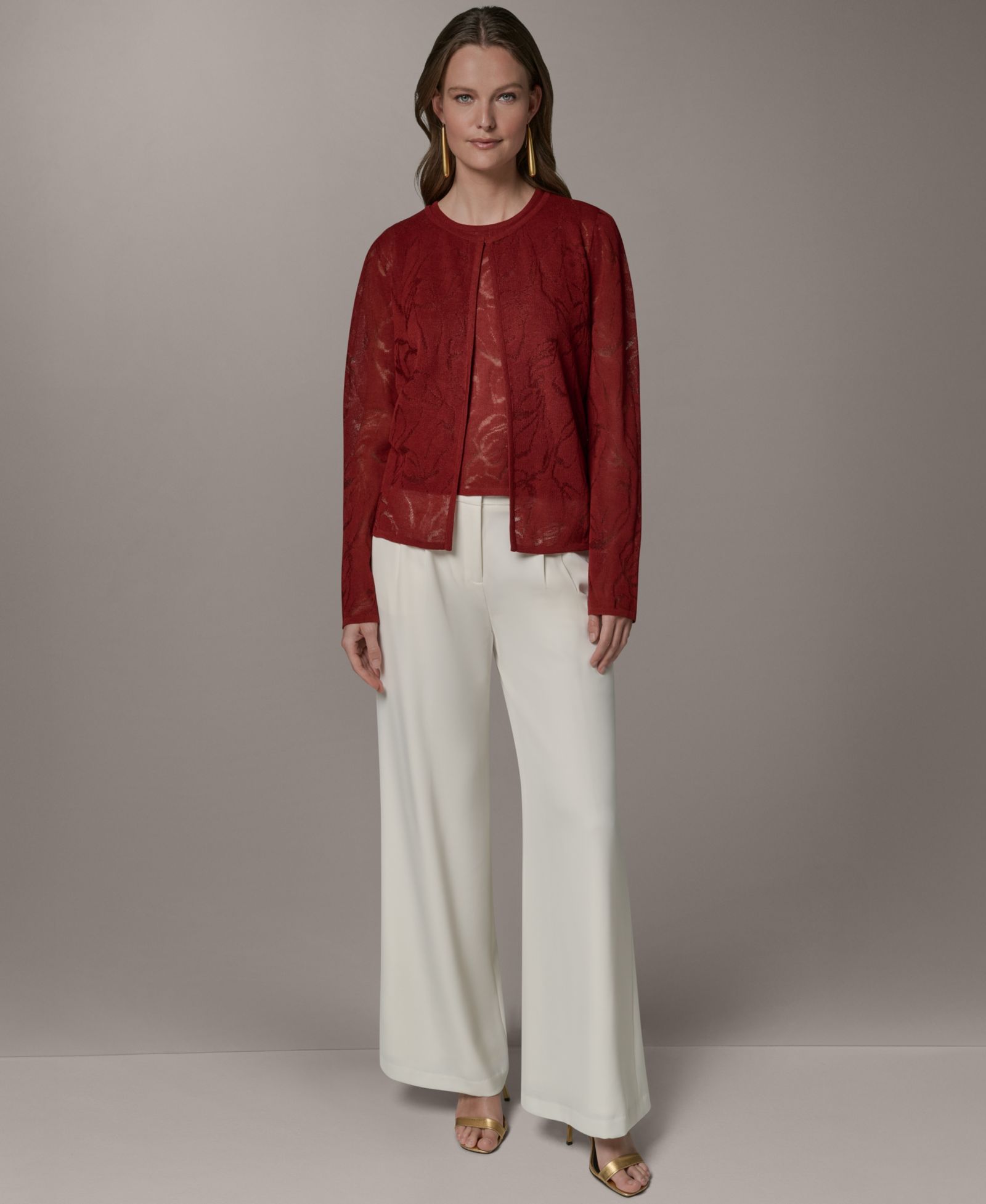Женский кардиган Donna Karan New York Crewneck