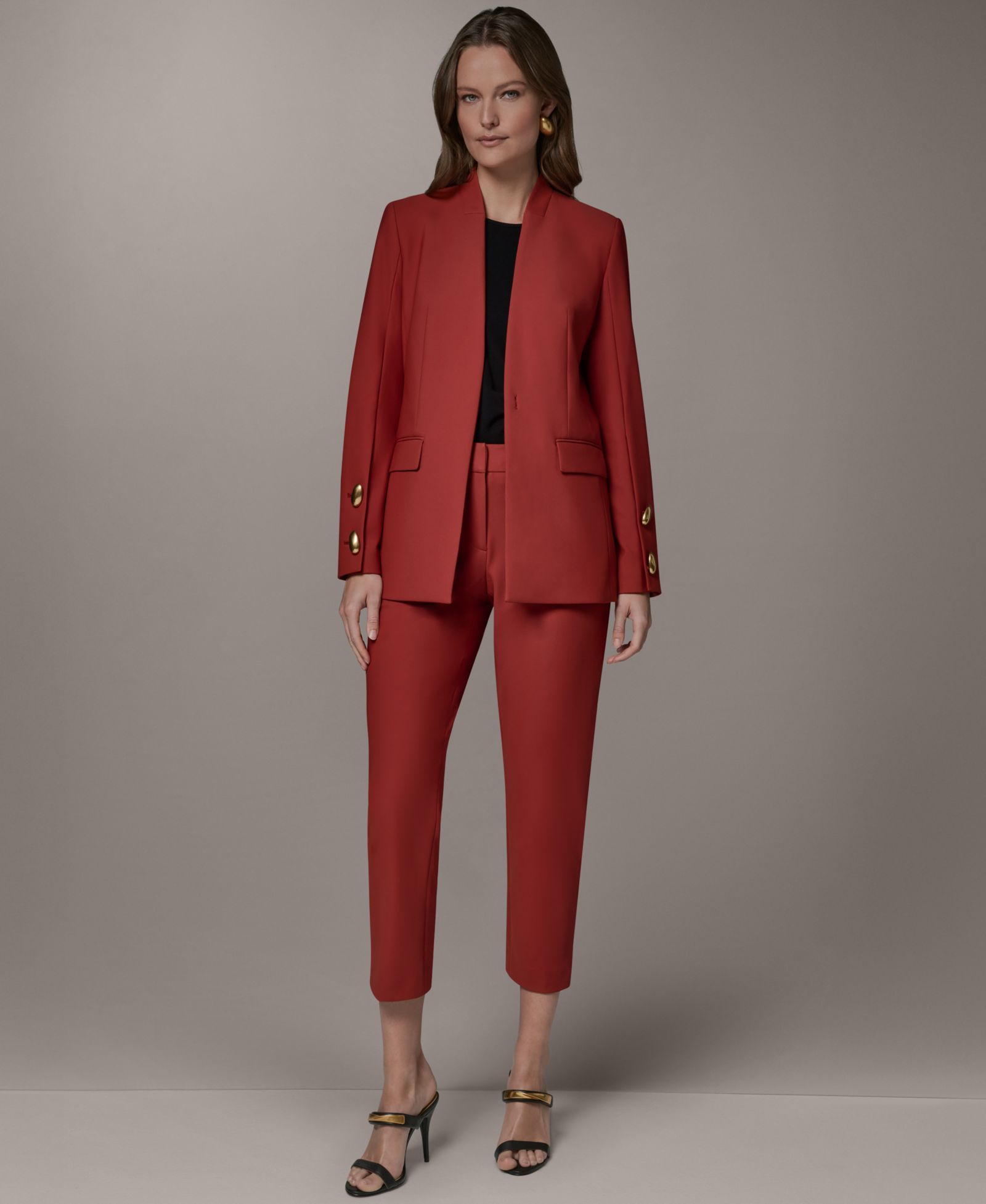 Donna Karan New York Женский блейзер без воротника