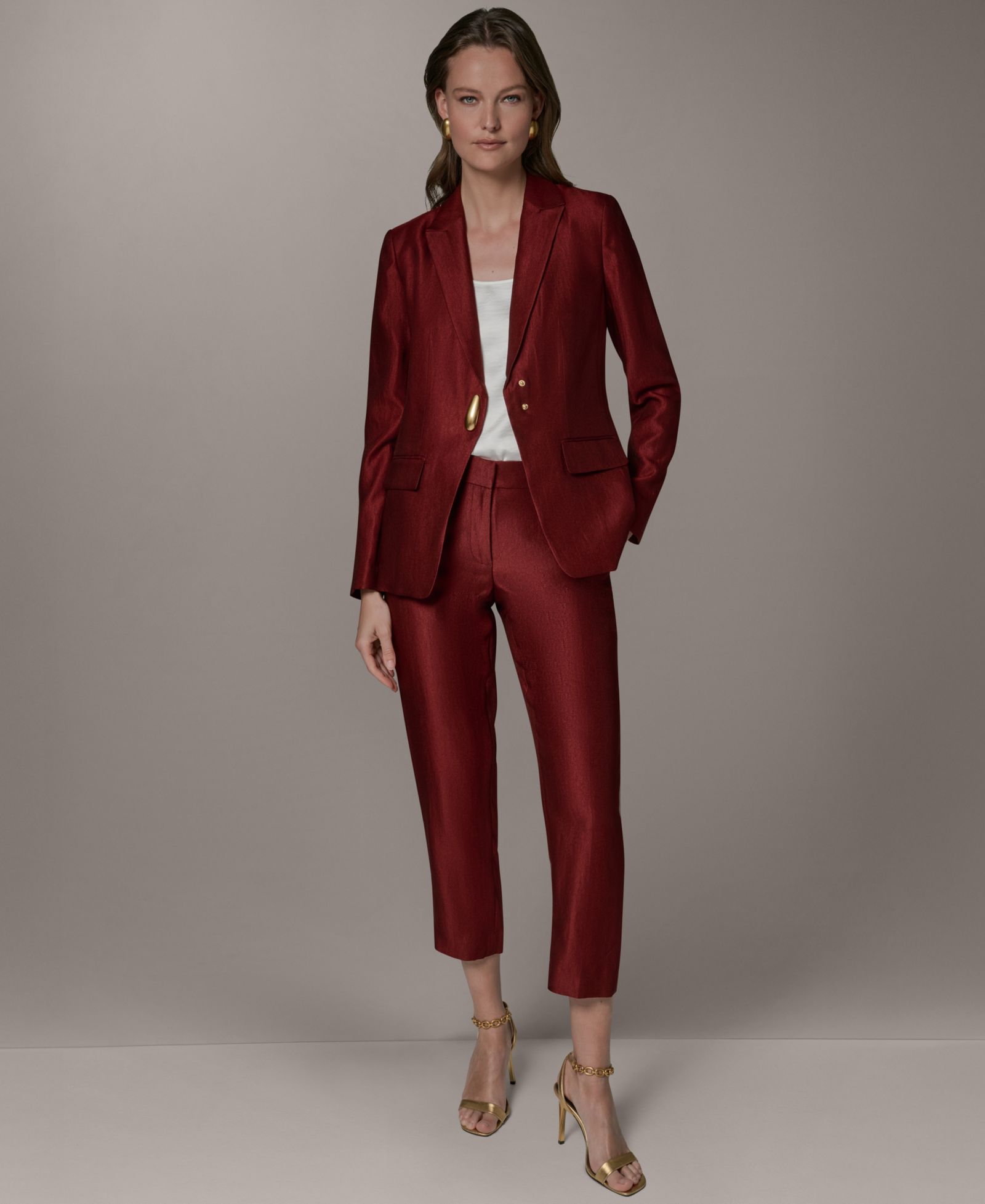 Женский блейзер Donna Karan New York One-Button Novelty