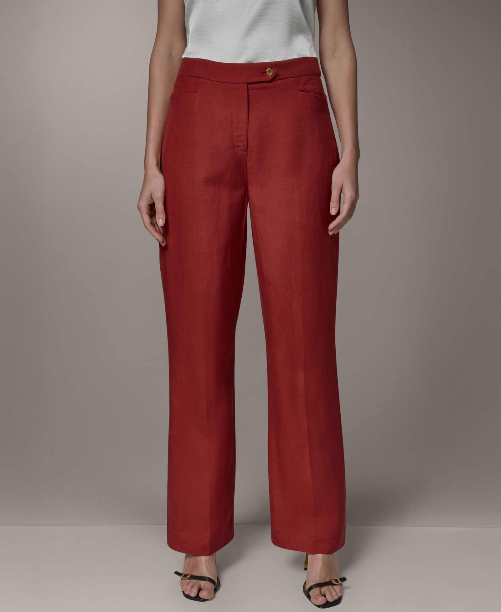 Donna Karan New York Women's Mid-Rise Straight Pants