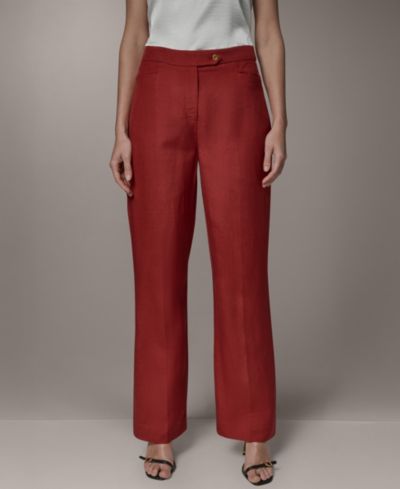 Женские брюки Donna Karan New York с завышенной посадкой, прямого кроя