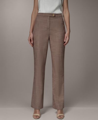 Donna Karan New York Женские брюки прямого кроя со средней посадкой