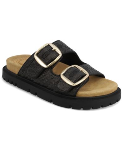 Женские сандалии MIA Monica Woven Double Buckle Slip-On