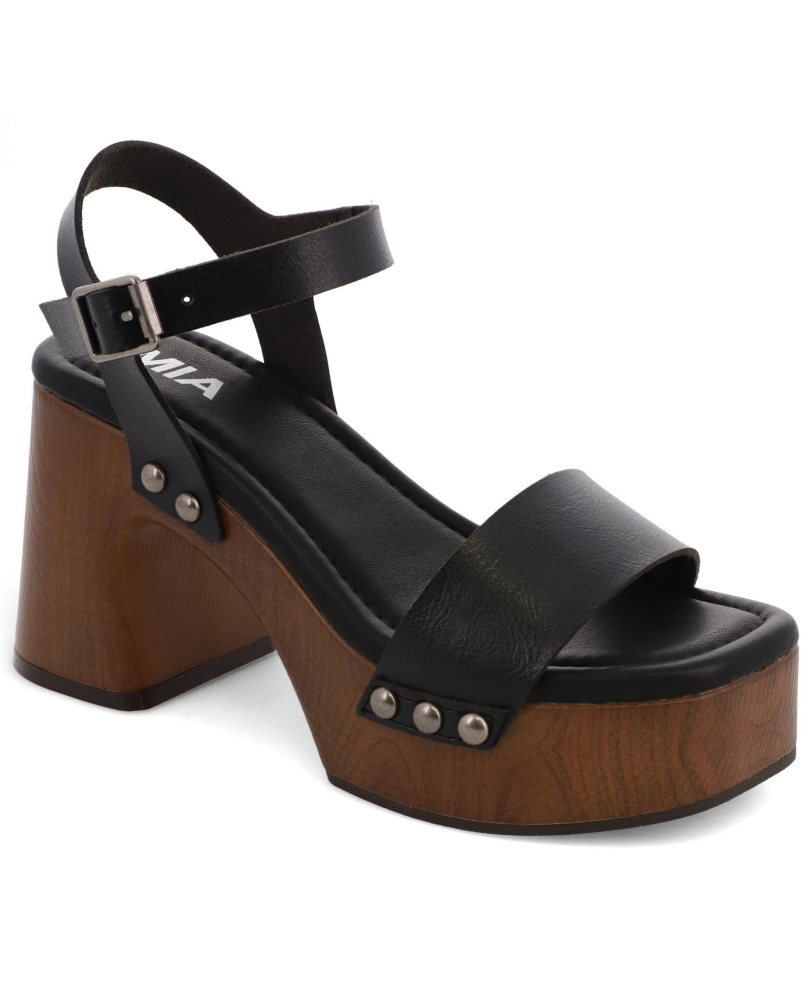 MIA Women's Electrah Flared Block Heel Platform Sandals