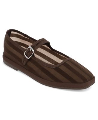 Женские туфли Mary Jane MIA Morocco Striped Mesh Flats