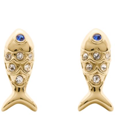Серьги-гвоздики kate spade new york Gold-Tone Summer Daze Fish