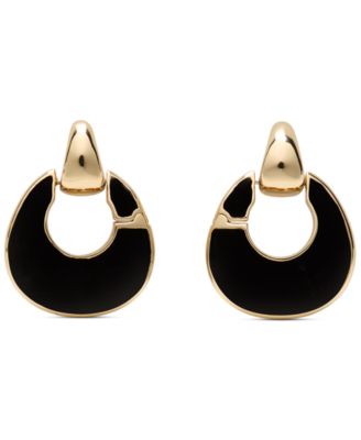 серьги-кольца kate spade new york Gold-Tone KS Duo