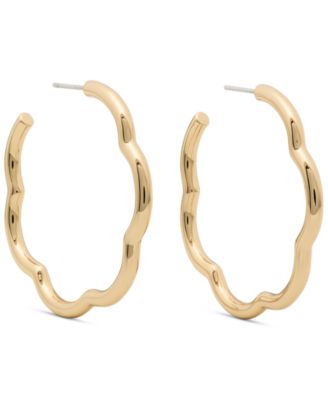 kate spade new york серьги-кольца с золотистым покрытием