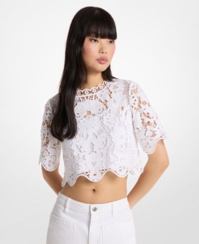 Женский топ Michael Kors Short-Sleeve Crewneck