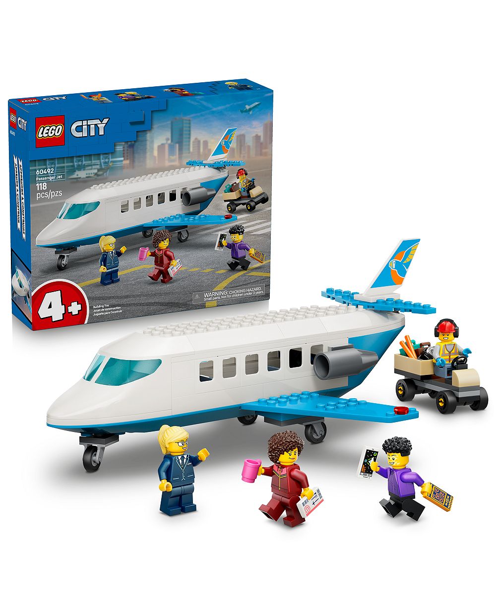 LEGO City конструктор пассажирский джет 60492, 118 деталей