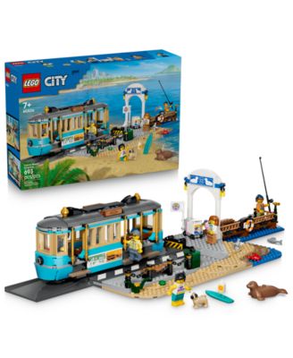 LEGO City Classic Beach Streetcar Toy 60506, 693 Pieces