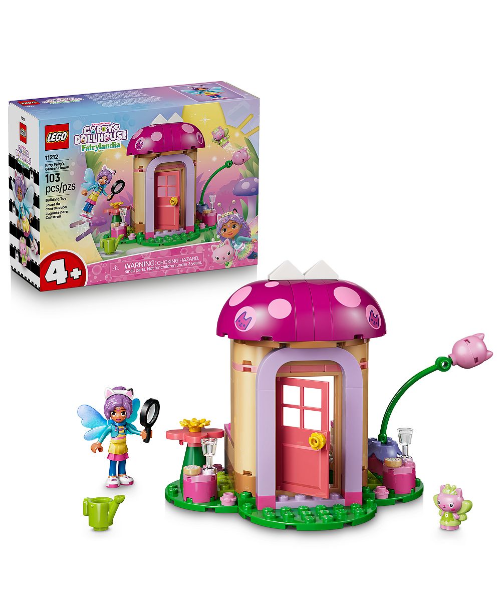 LEGO Gabby’s Dollhouse Kitty Fairy’s Garden House 11212, 103 Pieces