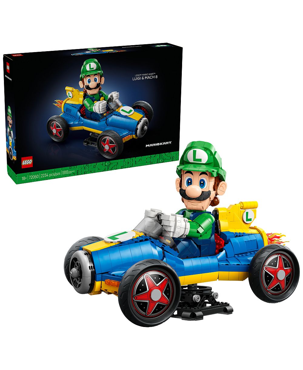 LEGO® Mario Kart Luigi Mach 8 2,234-Piece Building Set, Ages 18+