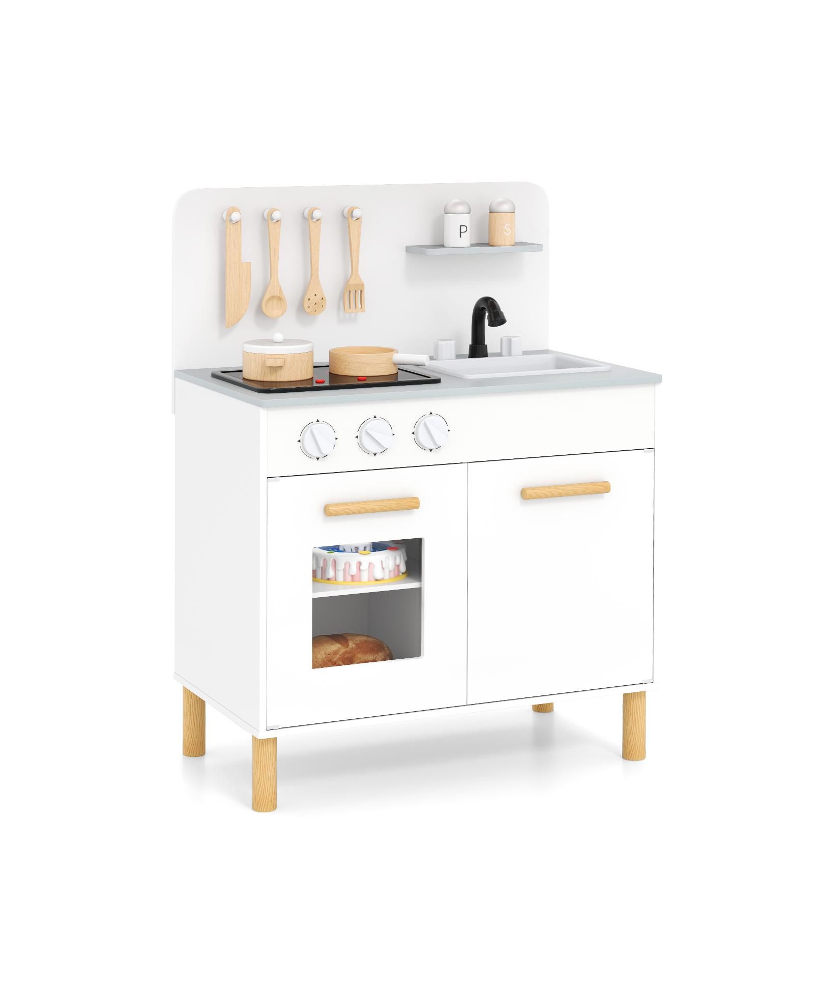 Игровой набор для кухни Mecale для детей с аксессуарами и местом для хранения